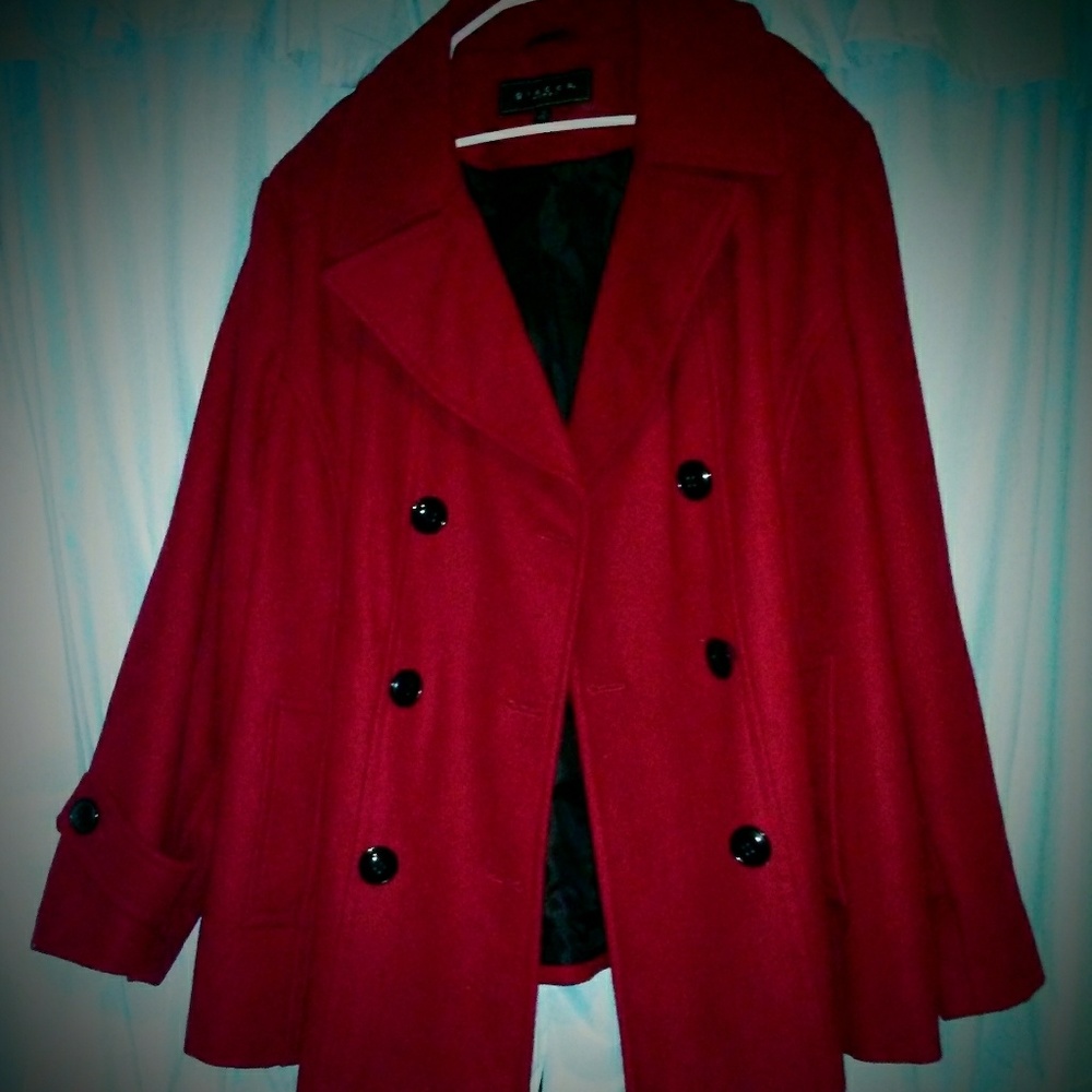 Women's 3X Red Giacca Coat